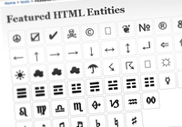 featured html entities